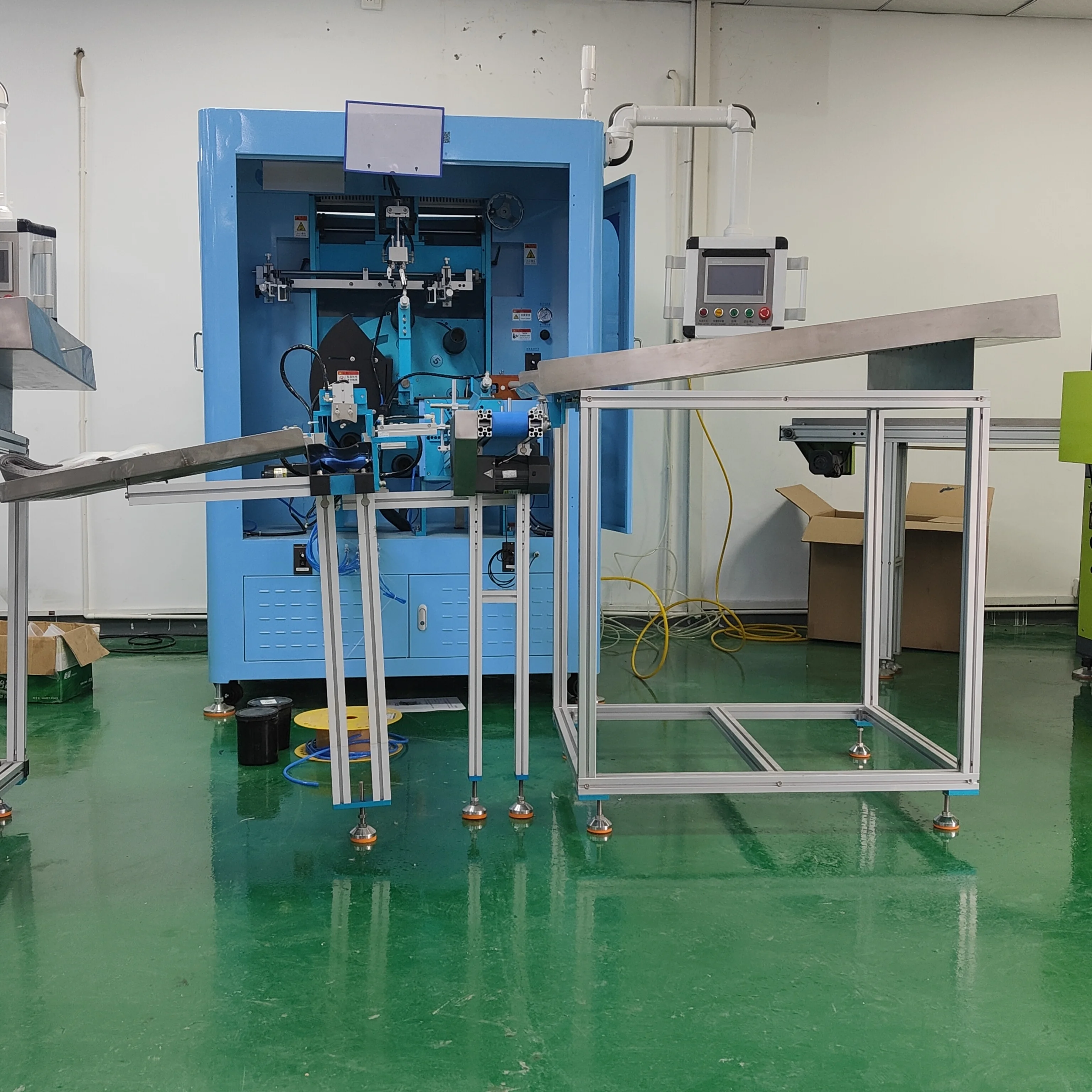 Automatic Cup Screen Printing Machine LC Brand Plastic Cup Printing Machine with LED UV Curing System