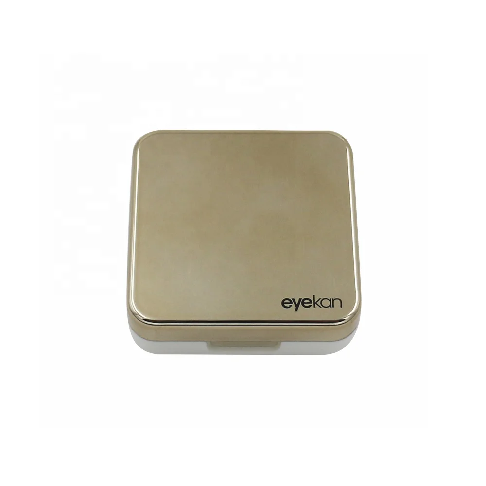 High quality reflective Cover contact lens case with mirror color contact lenses box