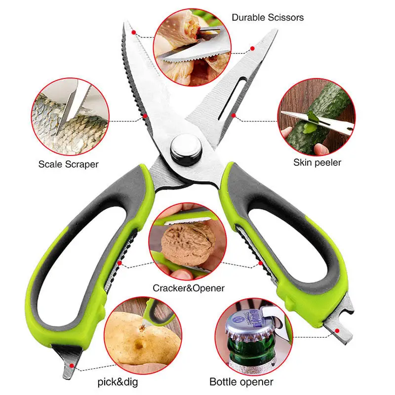 chicken heavy duty detachable stainless steel meat lobster shears poultry scissors