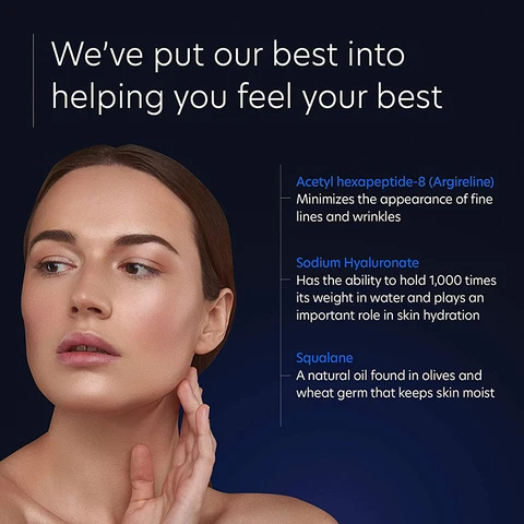 Private Label Organic Sensitive Skin Care Anti Aging Peptide Hyaluronic Acid Facial Hydrates Smooths Firms Skin Serum