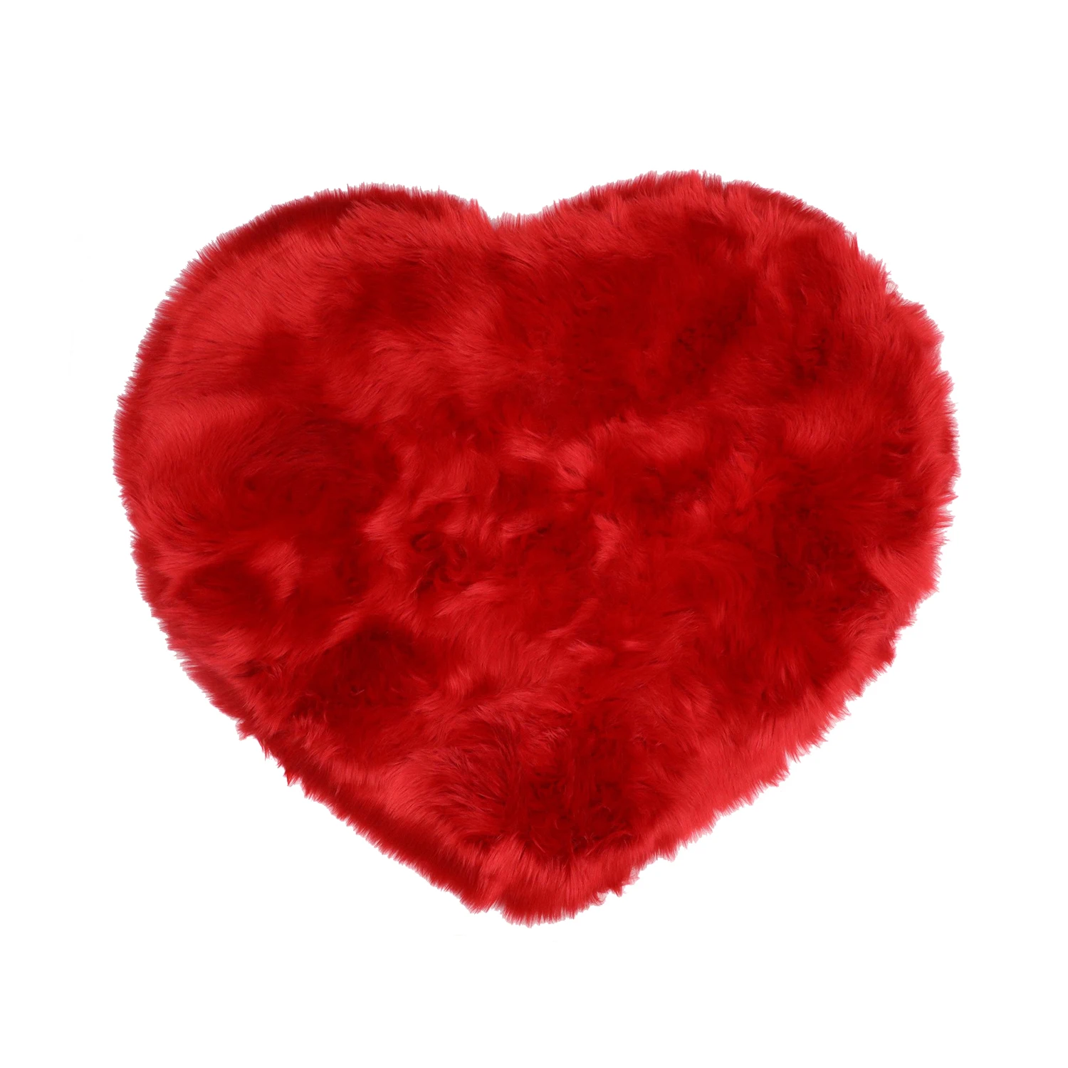 Wholesale different shapes colors fur rugs faux carpet heart shape carpet fake sheepskin rugs for bedroom