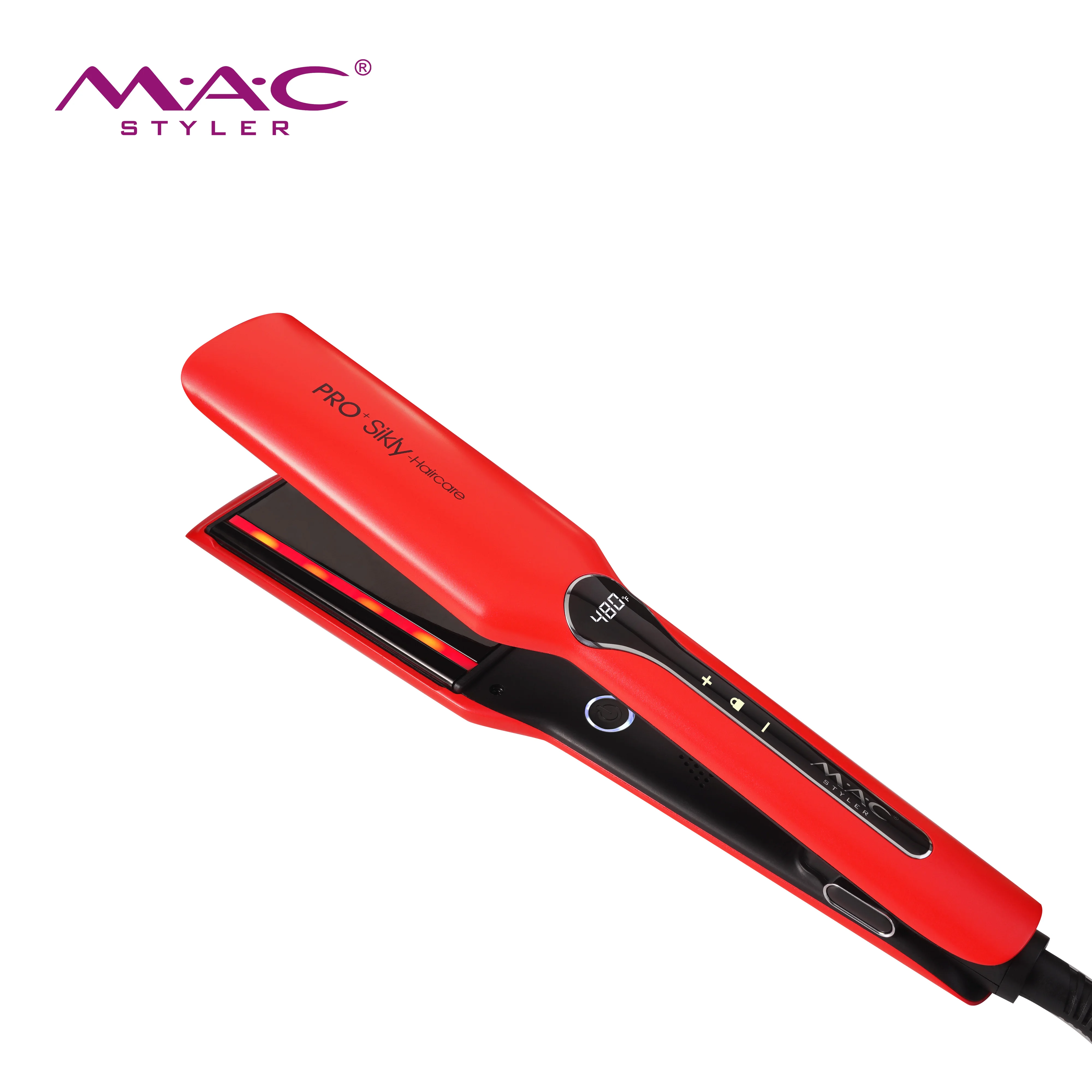 plancha de cabello New Infrared 480F Hair Straightener Mch Hair Flat Iron Curler Professional Negative ion Therapy Flat Iron