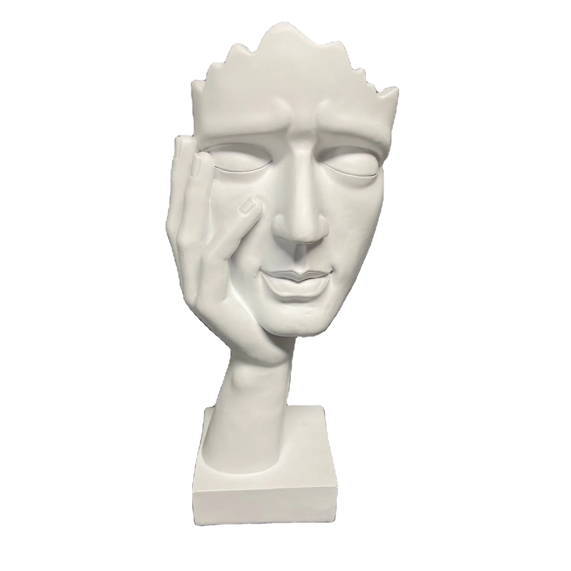 Nordic Retro Resin Figurine  Face Statue Home Living Room Decoration Desktop Gift Figurines