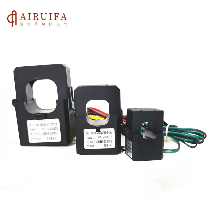 mini split core current transformer SCT-24 100A/40mA 200A/66.7mA 400A/80mA clamp-on current transformer