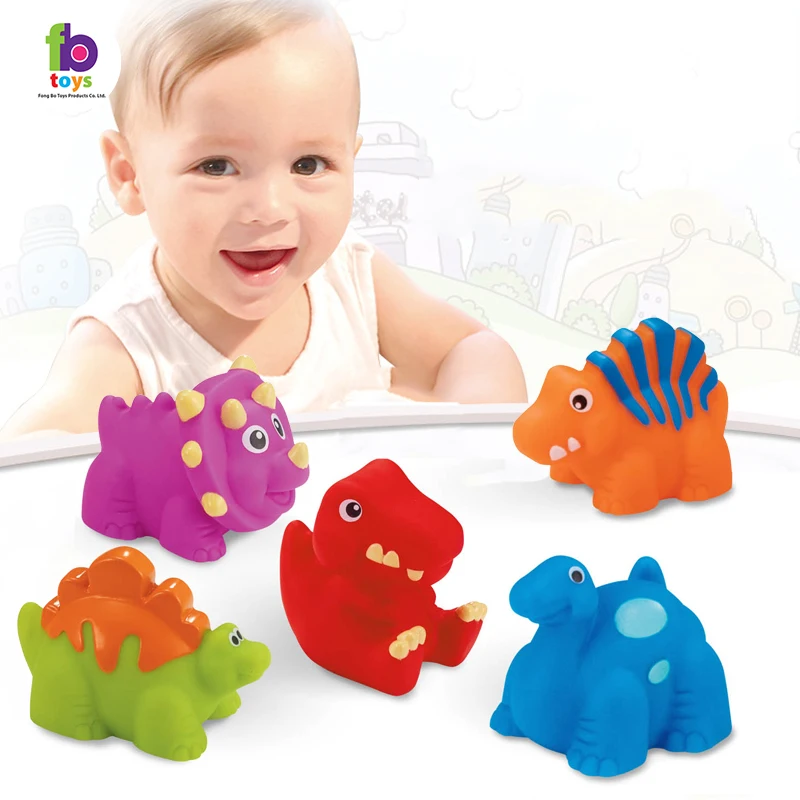 Baby Bath Toys Animal Squirter Dinosaur Mold Free Bathtub Toy for Toddler Kid Boys Girl Child