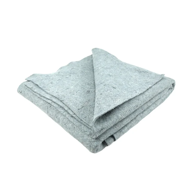Hot sale 100% recycle material shipping grey blanket