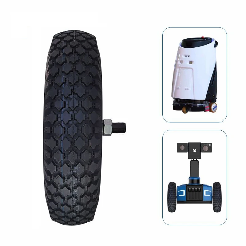 ZLTECH IP65 16inch 48V 800W 300kg single axle shaft brushless electric UGV encoder DC wheel hub servo motor for delivery robot