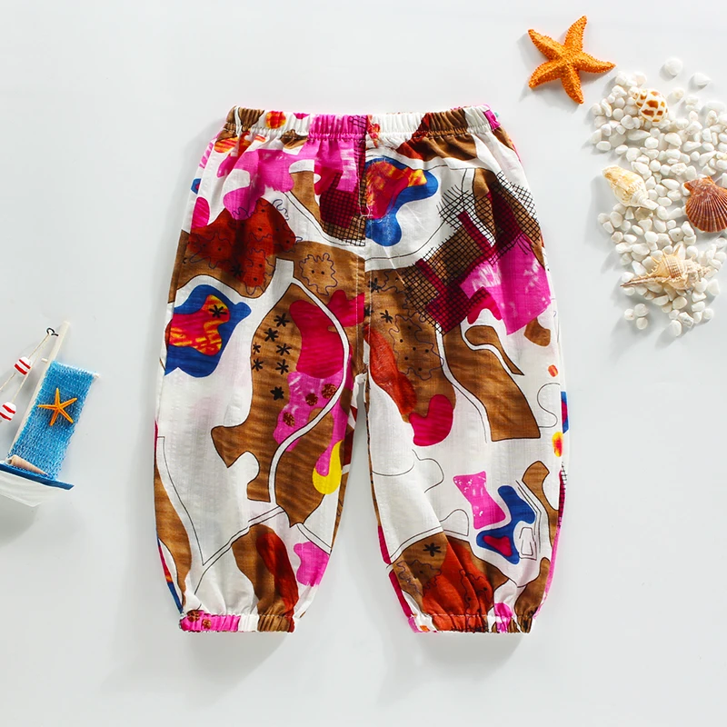 
Most Selling Products Baby Kids Cute Pants Apparel Dress Pants Kids Bell Bottom Jeans Anti-mosquito Pants 