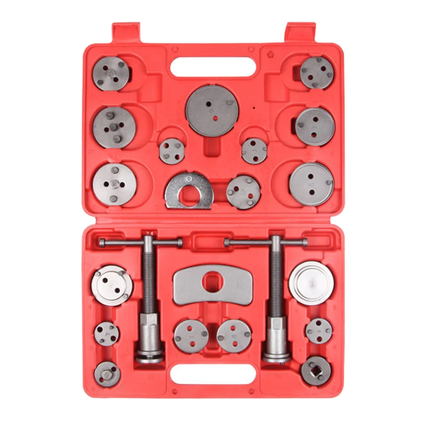 22PC Professional Disc Brake Caliper Compressor Wind Back Tool Caliper Piston Tool for Brake Pad Replacement