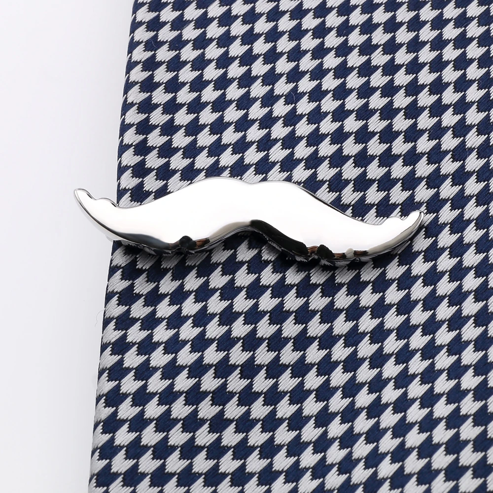 OB Jewelry Classic Make Your Own Mustache Tie Clip Normal Size Brass Metal Cool Clip On Tie Parts Gifts