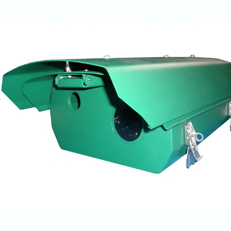 double window camera housing with wiper heater fan