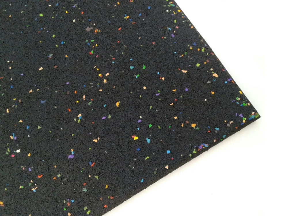 Good Quality epdm Material Rubber Floor Matting With Colorful Spot