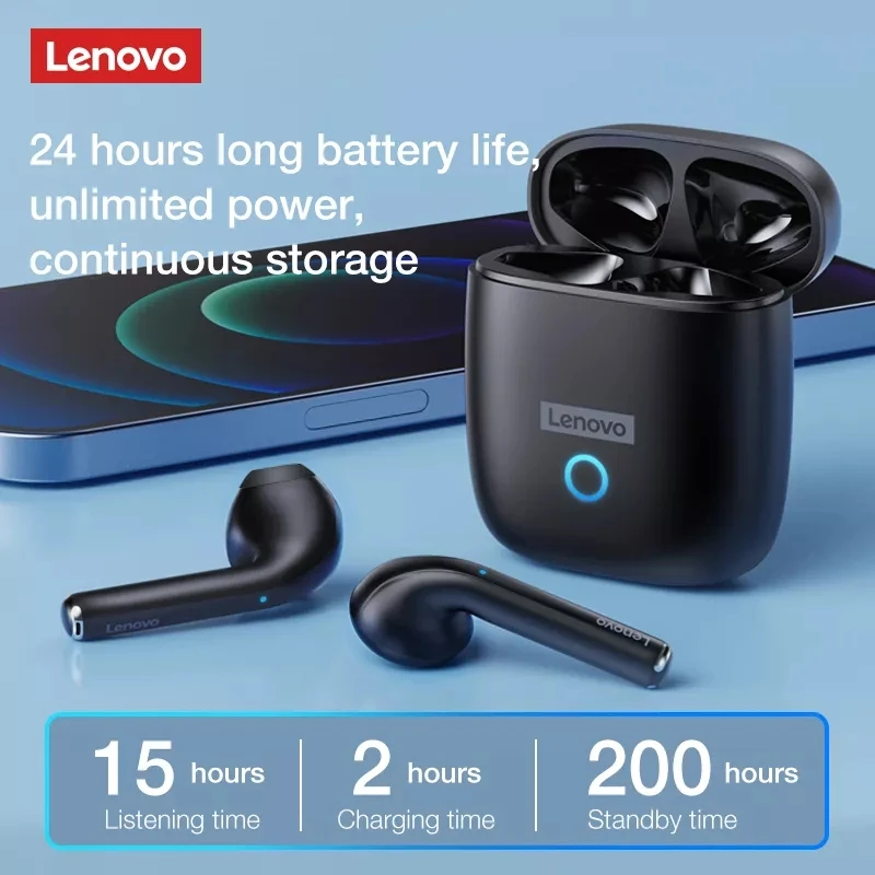 Lenovo 100% original LP50 TWS hands free sport headphone true wireless noise cancelling waterproof gaming earphone earbuds