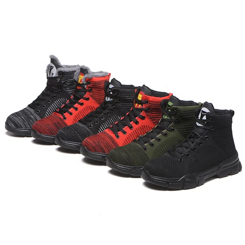 Hot Sale New Sports Style Winter Warmly Indestructible Shoes With Steel Toe Outdoor Activities Men Hiking Safety Shoes