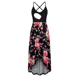 Женское платье для кормящих матерей без рукавов, повседневное длинное платье для кормления грудью с завышенной талией