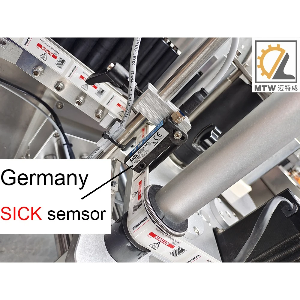 MTW hot sale automatic Ampoule Syringe Balm Labeling Machine Vial Horizontal Label Applicator