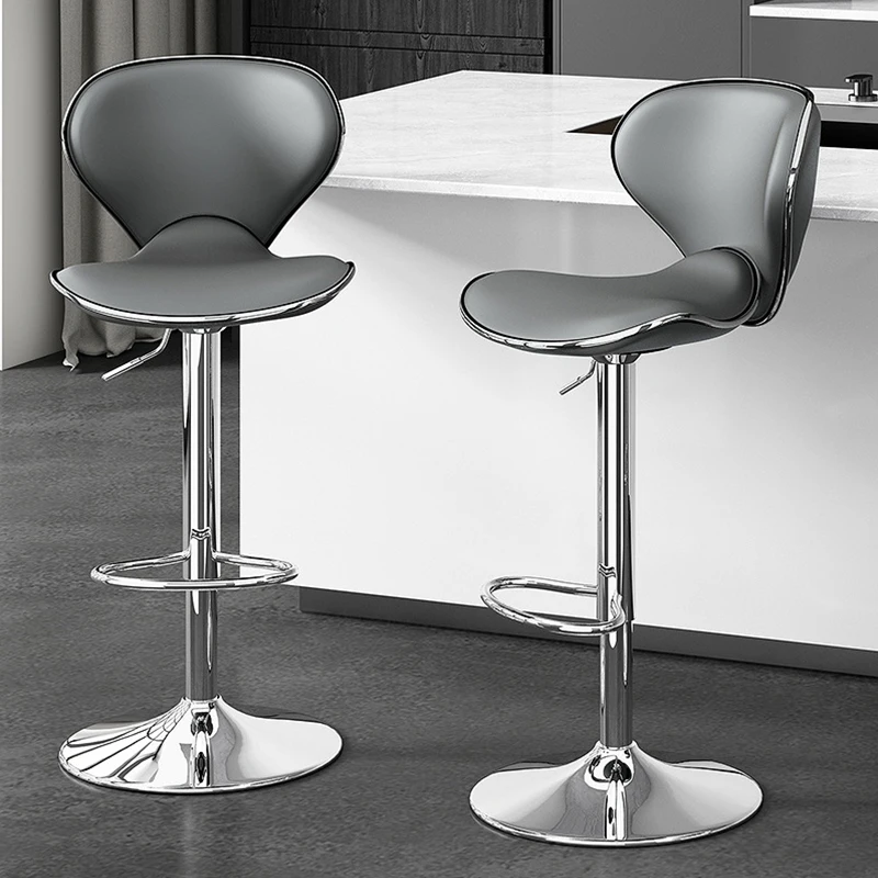 Factory price kitchen counter stool lounge bar Chair revolving Adjustable swivel Bar Stools pu Bar Chair