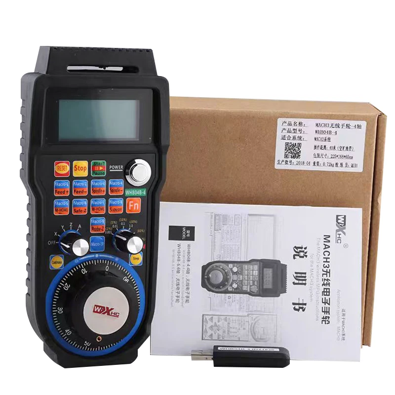 XHC 4/6 axis mach3 cnc controller usb wireless handwheel mpg milling machine