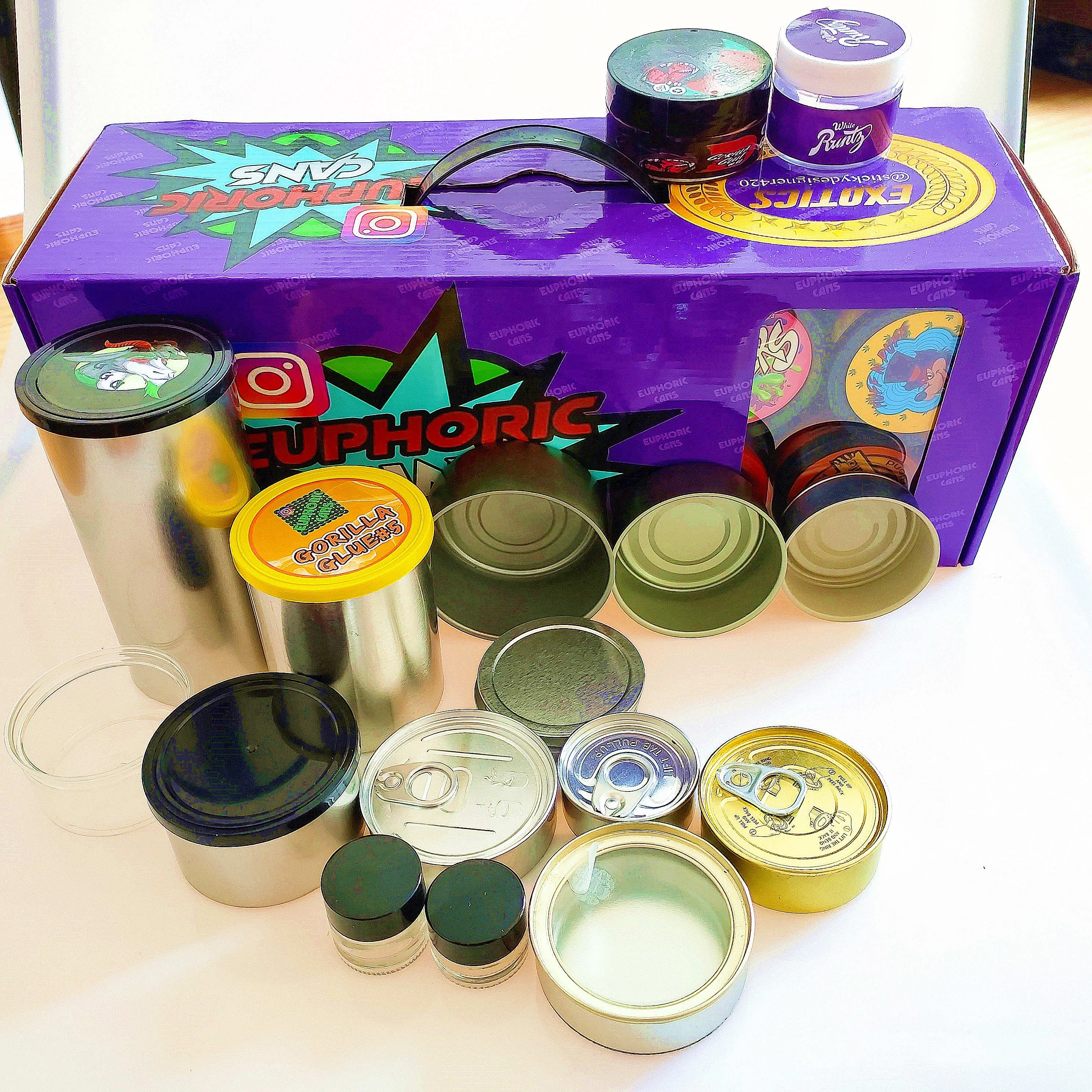 Starbuzz tobacco shisha herb container hookah mints seeds tin box with custom label logo