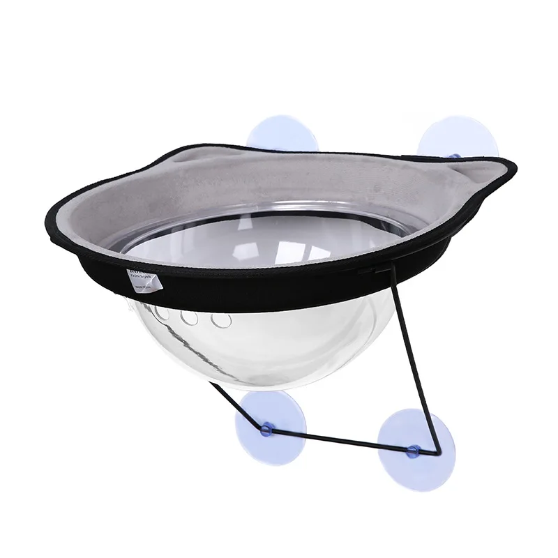High quality transparent nest hanging elevated pet beds cat hammock for window