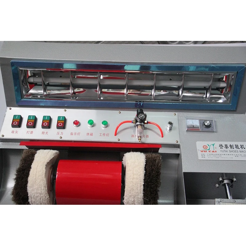 Shoe shine waxing grinding &sole pressing all in one shoe repair machine with dust collection Shoe repair machine
