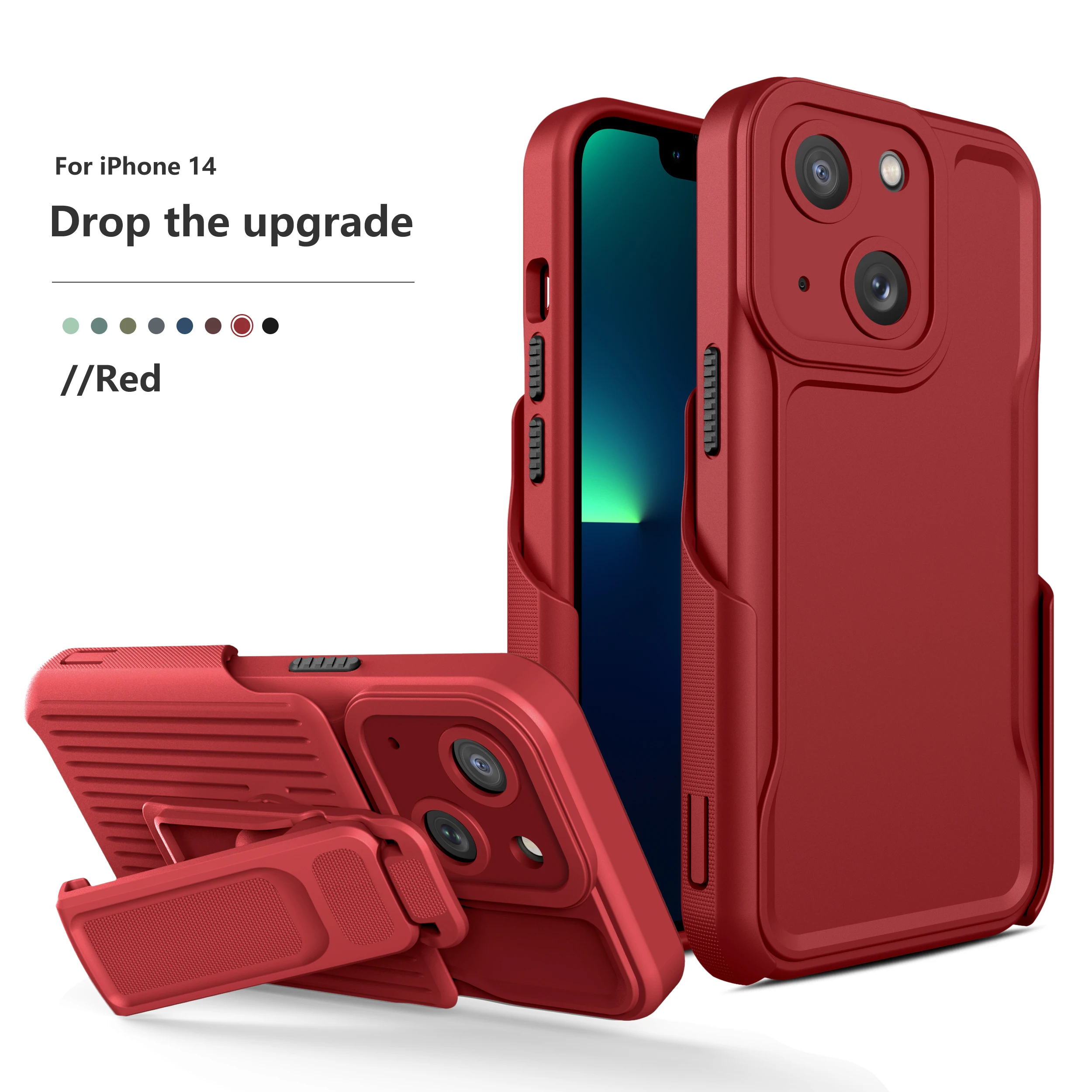 Оптовая продажа чехол для iphone 14 pro max занятий спортом на открытом воздухе Роскошный телефона с зажимом задней панели