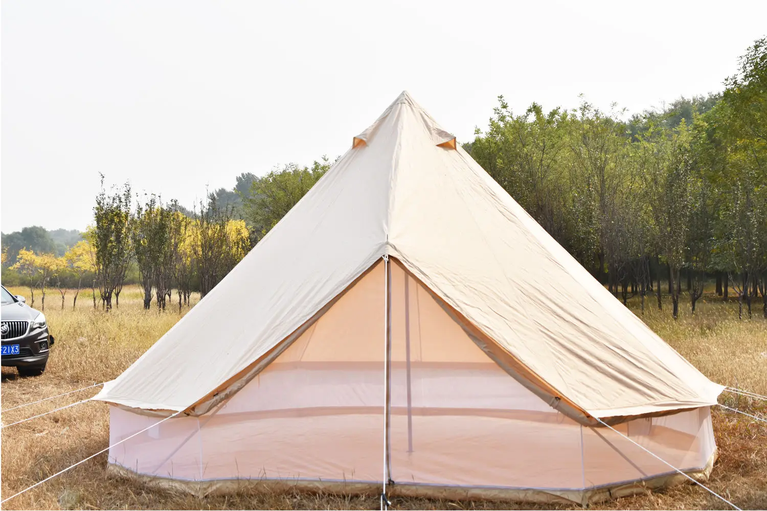 Outdoor Camping Cotton Canvas 5m Waterproof Bell Tent Teepee Yurt Glamping Tent