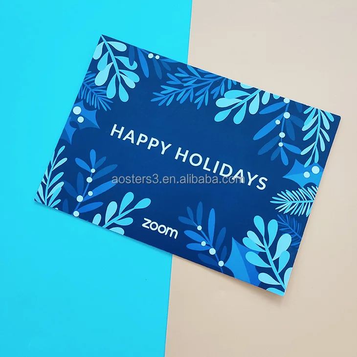 Hot selling  beauty Christmas greeting cards printing custom luxury new design cards