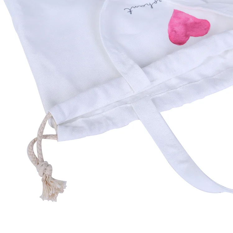 Оптовая продажа, модный дизайн, подарочные хлопковые муслиновые Сумки на шнурке с ручкой