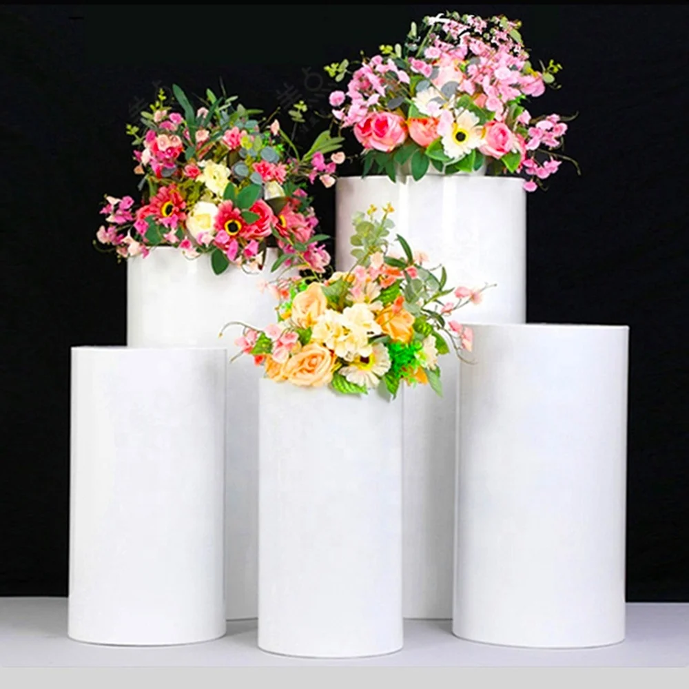 Popular New Design High Density Transparent Acrylic Cylinder Tube For Birthday Party Decoration