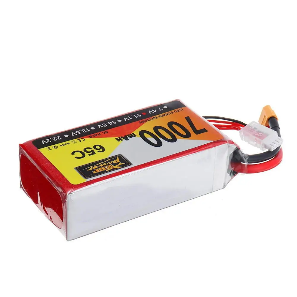 FPV drone  battery big capacity 3s 11.1v  7000mah 65C lipo RC battery pack