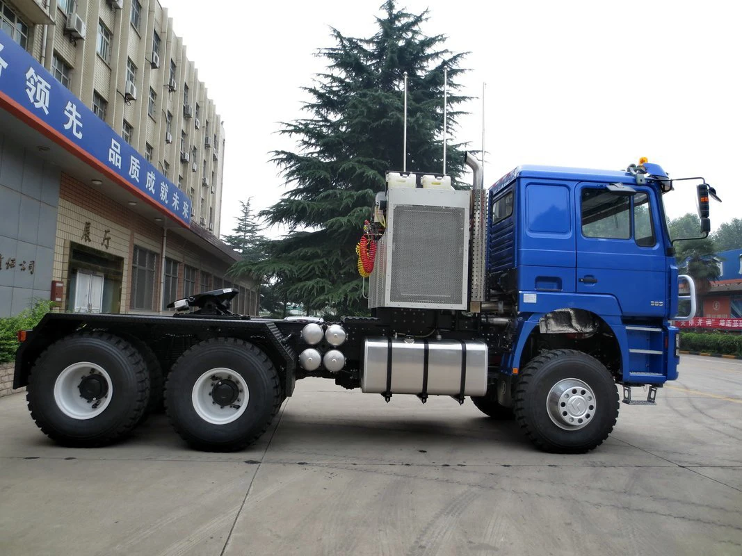 Left hand drive diesel 600hp engine 16MT manual 1400L fuel tank 10 wheel transportation 14.00R20 tire tractor trailer truck