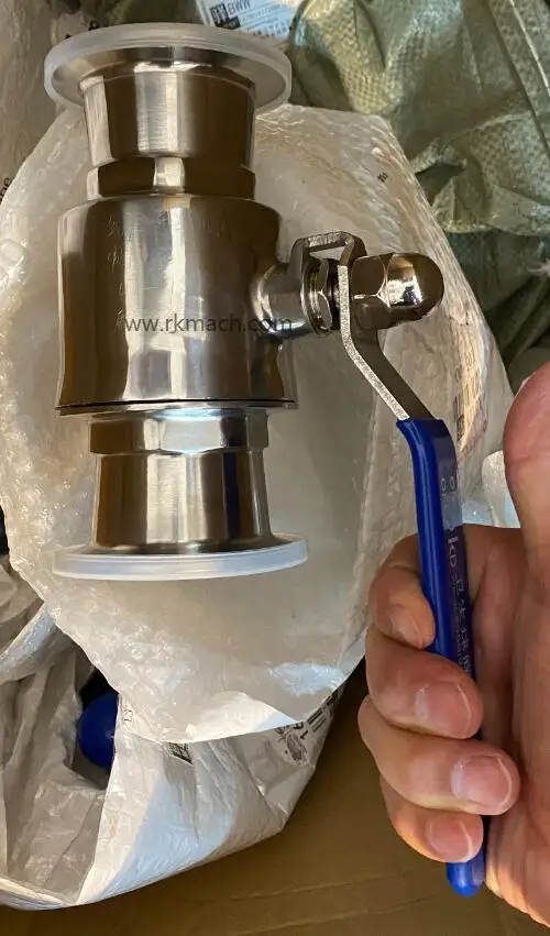 food industry stainless steel SUS316L 38mm  food grade tri clamp ball valve