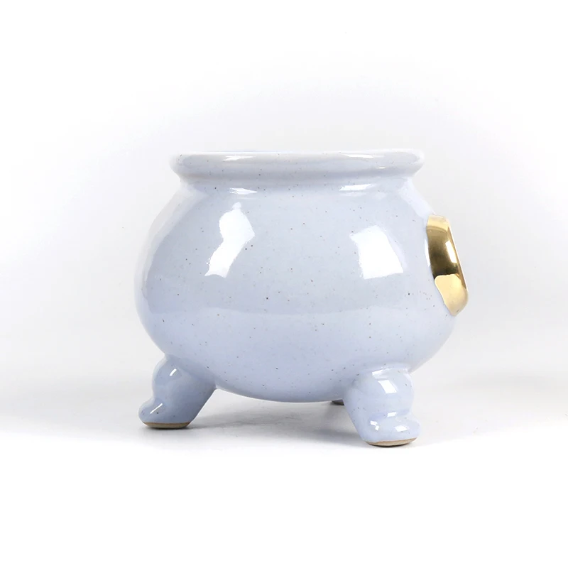 Stoneware Speckled Splash Ink Campfire Cup Ceramic Big Ear Handle Coffee Mug