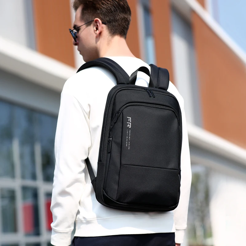 FENRUIEN Fashion Korean style lightweight backpack clutch bag men 15.6-inch computer laptop bag office men mochilas waterproof