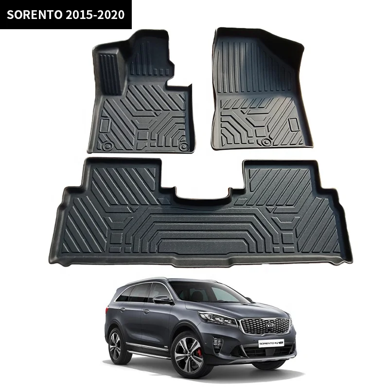 Hot Factory Price Auto Parts Non Skid TPE Car Mat Custom Car Floor Mat For SORENTO 2015-2020