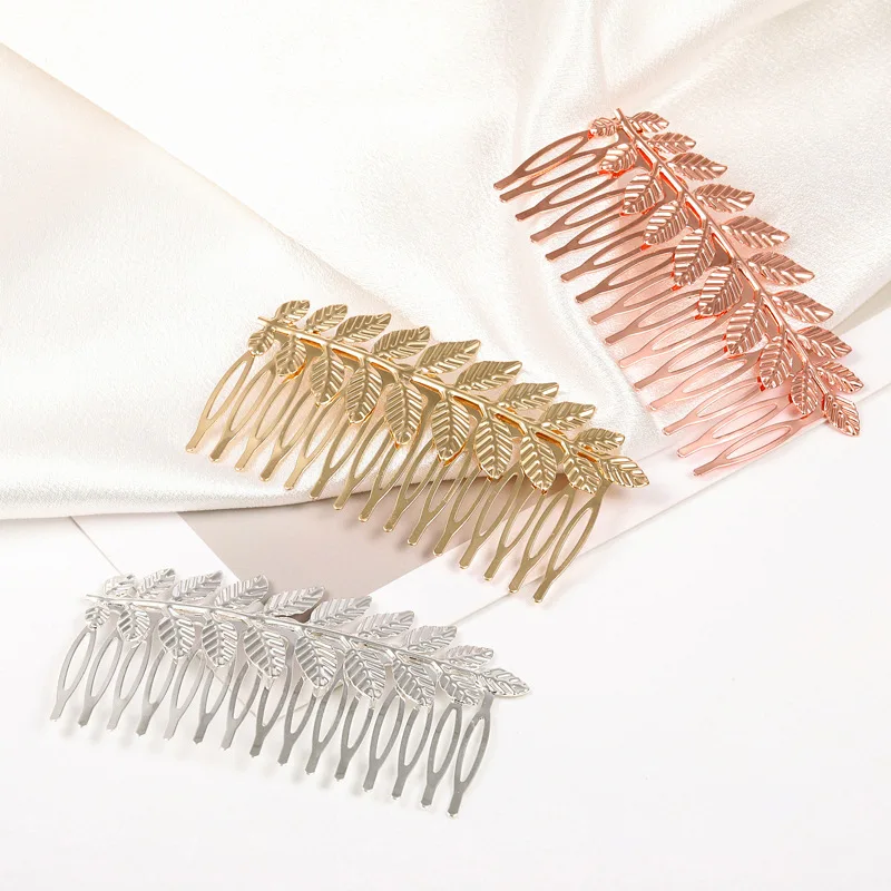 ornament Tong leaf comb European and American Baroque bride hair accessories headwear birthday gift manufacturers