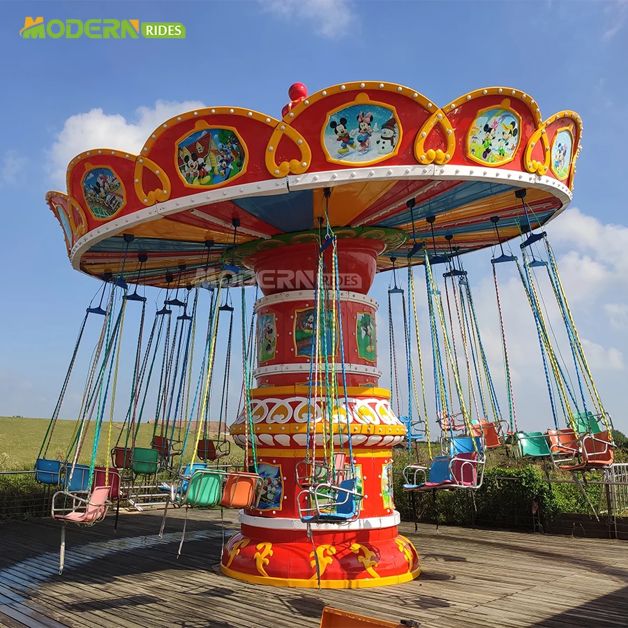 Thrill amusement park theme park equipment luna park Carnival Rides kids carnival rides flying chair ride for sale