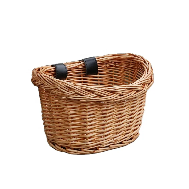 Factory supplied hebei bicycle basket unique bicycle flower basket wicker child bicycle basket