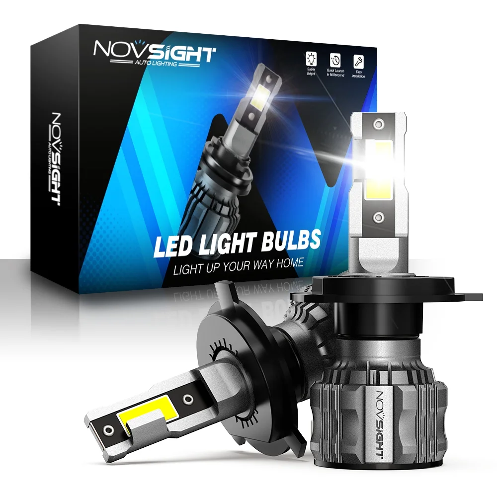 Novsight 72W 15000Lm Auto Headlamp Bulb 9005 H1 H3 H11 Canbus H7 Foco Led H4 Turbos Fog Led Light Car H4 Led Headlight For Car