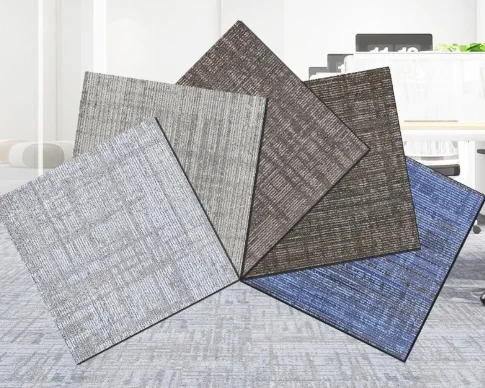 Luxury 50*50 Square PVC Floor Carpet Tiles Modern Premium Polyester Area Rugs & Sets for Home Hotel Office & Prayer Use