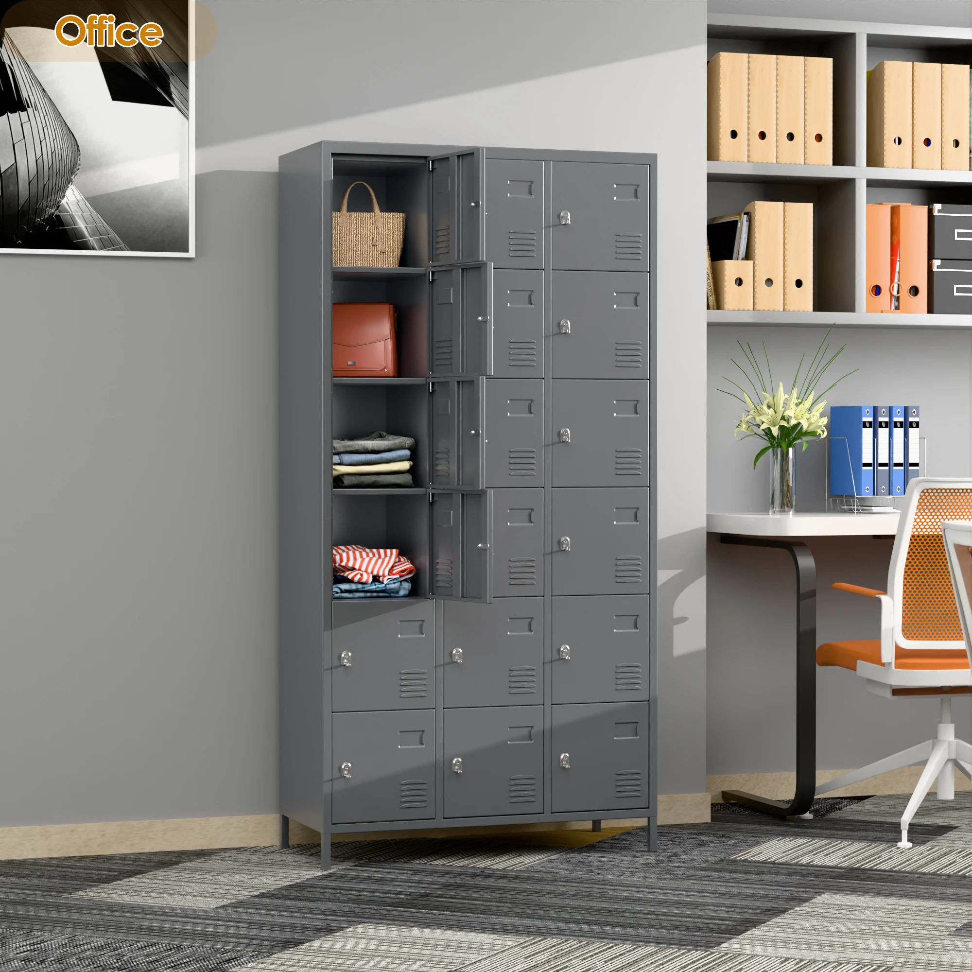 Metal Storage Cabinet Steel Cabinet Locker Iron Student Locker School Hostel Supermarket