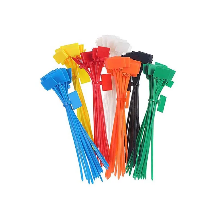 Good quality cable tie label  plastic tie cable tag  zip ties