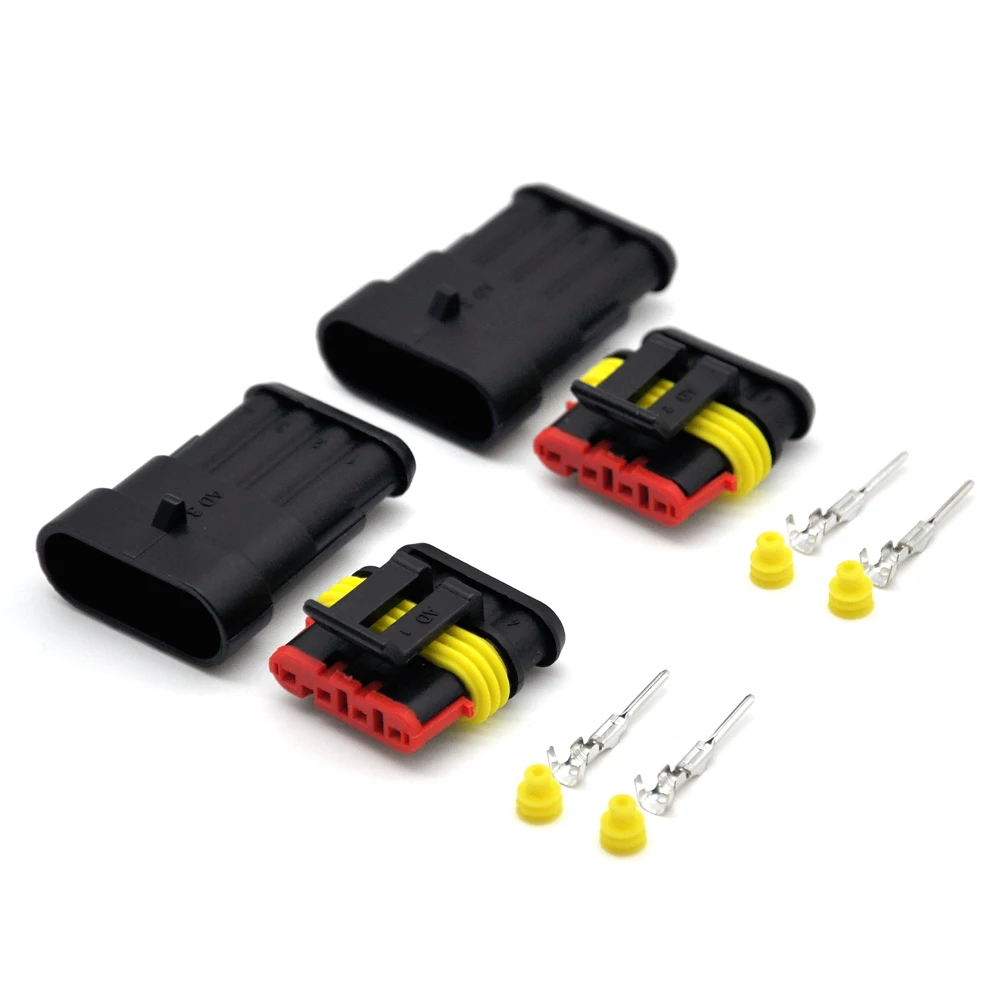 factory tyco amp connector waterproof Auto wire connector amp 2 3 4 5 6pin connector