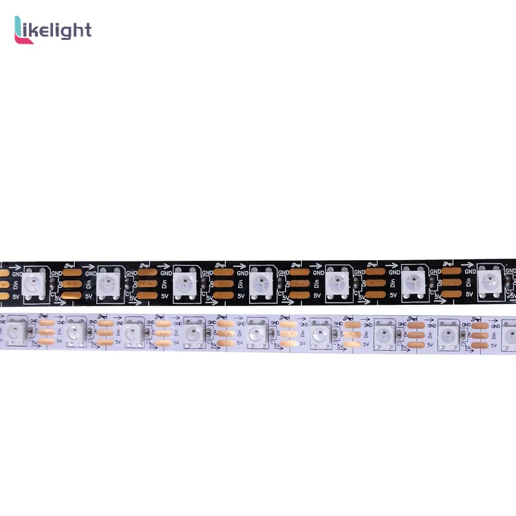 Смарт-светодиодная лента dc5v 5050 60 светодиодов RGB полноцветная SK6812 цифровая светодиодная для внутреннего или наружного использования по заводской цене