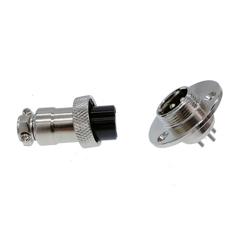 GX16 Flange mounting 3-hole fixing  2pin 3pin 4pin 5pin 6pin 7pin 9pin 10pin aviation connector plug&socket circular connectors