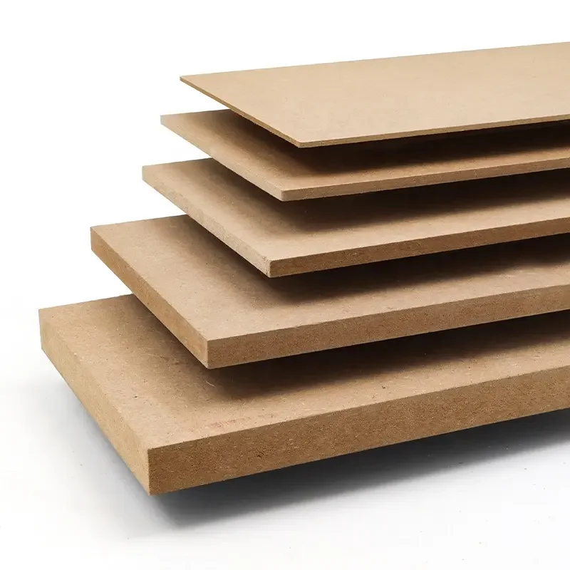 18mm Raw High Gloss Plain Mdf Board / Medium Density Fiberboard Price / Fire Resistant And Moisture Proof Mdf