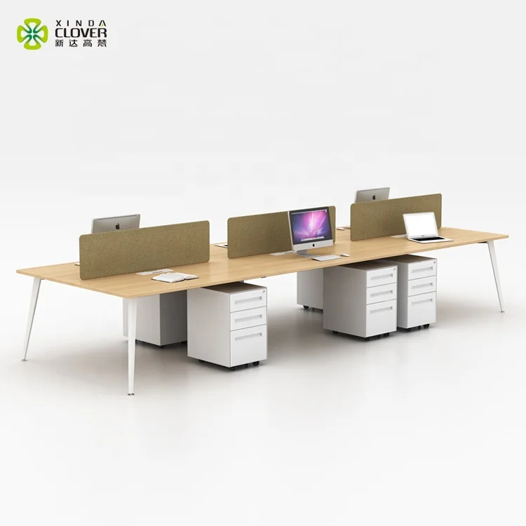 Wholesale 6 Seater Office Table Modular Workstation Office Desk Modern Furniture
