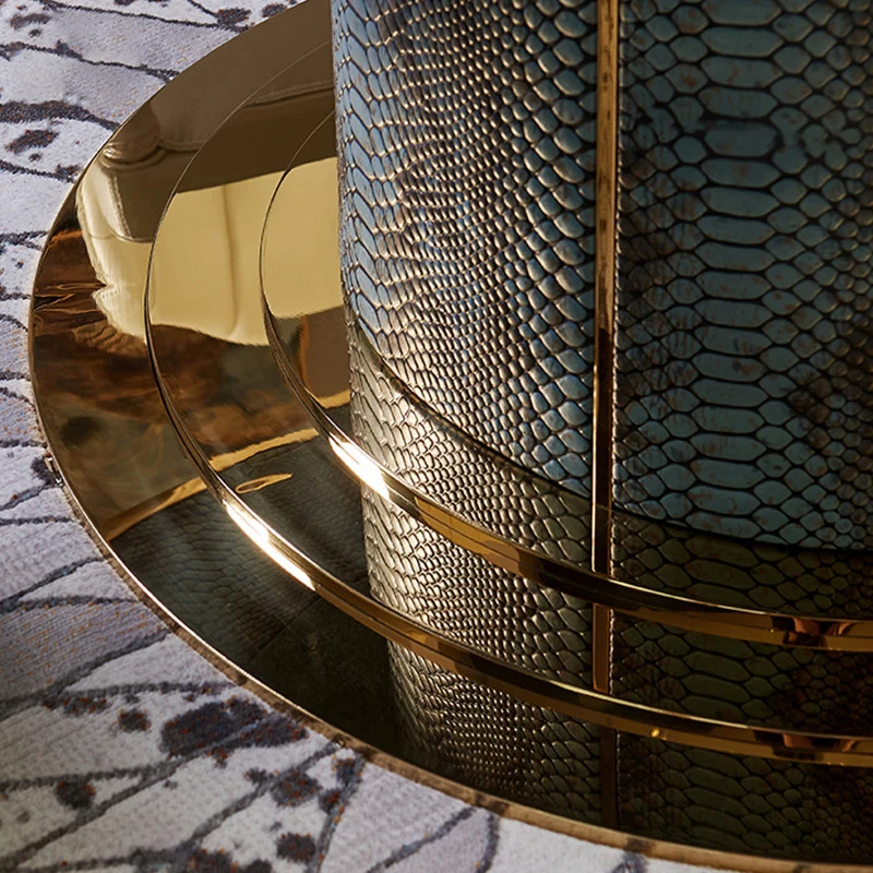 New Trend Custom Made Factory Price Luxury Home Furniture High Quality Round Luxury Marble Dining Table