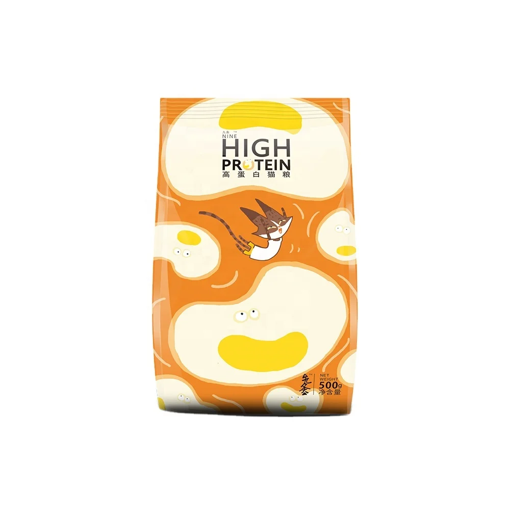 OEM ODM 500g High Protein high fat 35% protein vegetable fruit dry Cat Food for all stages cat